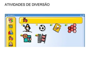 ATIVIDADES DE DIVERSÃO 