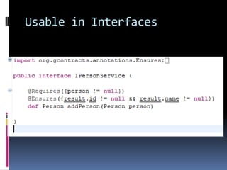 Usable in Interfaces