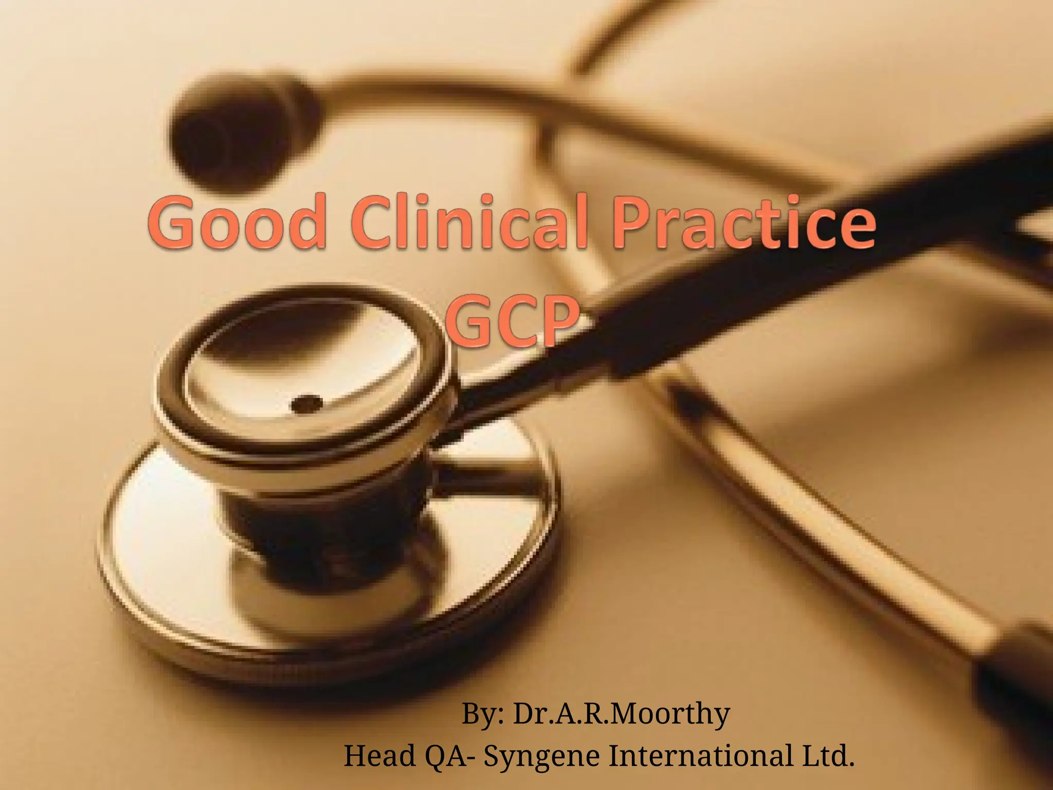 By: Dr.A.R.Moorthy
Head QA- Syngene International Ltd.
 