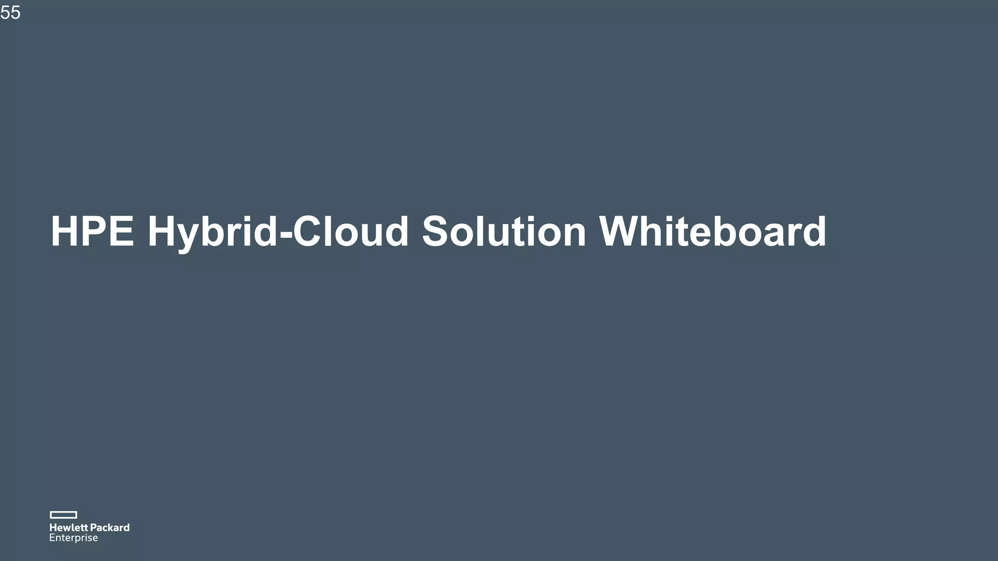 HPE Hybrid-Cloud Solution Whiteboard
55
 