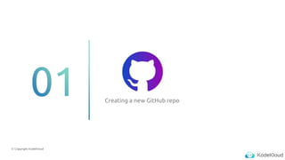 © Copyright KodeKloud
Creating a new GitHub repo
 