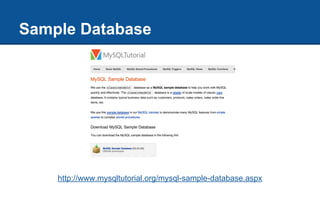 Sample Database
http://www.mysqltutorial.org/mysql-sample-database.aspx
 