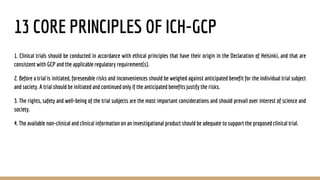Ich Principles GCP-Good Clinical Practice | PPTX