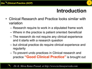 Good Clinical Practice - KSR | PDF