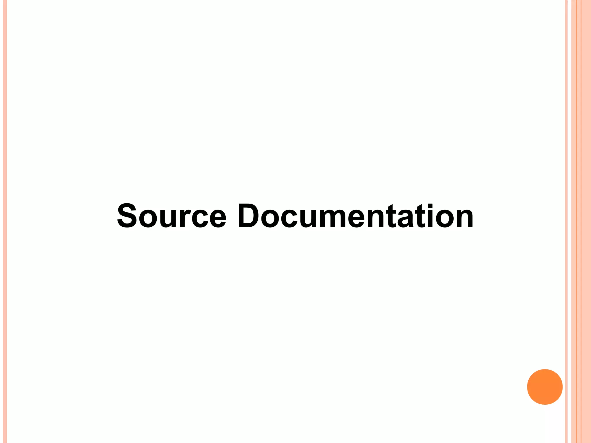Source Documentation
 