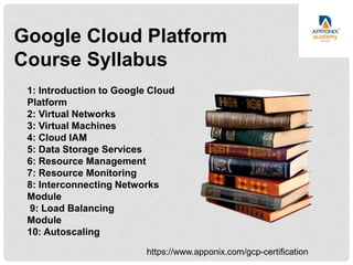 Gcp cloud certification training course | PPTX