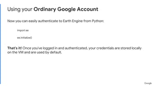 Earth Engine on Google Cloud Platform (GCP) | PDF