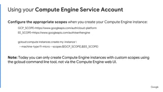 Earth Engine on Google Cloud Platform (GCP) | PDF