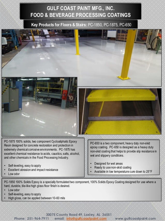 Gulf Coast Paint Food Beverage Protective Coatings