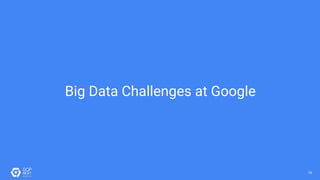 1616
Big Data Challenges at Google
 