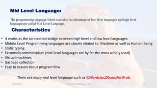 Presentation on C-language | PPT