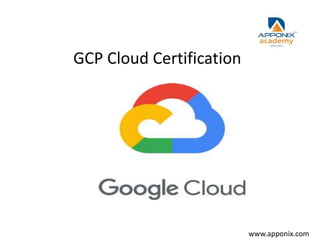 GCP Cloud Certification
www.apponix.com
 