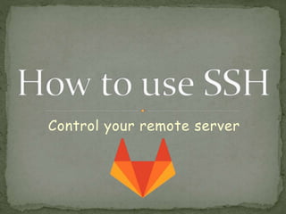 Control your remote server
 