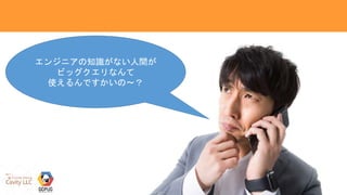20Copyright © 2018 Cavity.LLC All Rights Reserved.
エンジニアの知識がない人間が
ビッグクエリなんて
使えるんですかいの～？
 