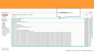 28Copyright © 2018 Cavity.LLC All Rights Reserved.
これ全部失敗のクエリｗ
 