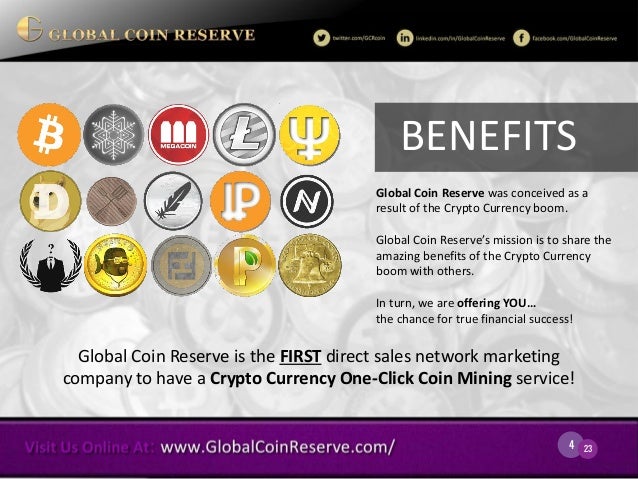 Global Coin Reserve Business Opportunity