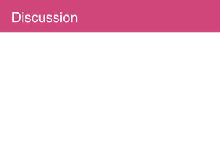 Evaluating ImpactDiscussion
 