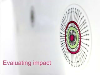 Evaluating impact
 