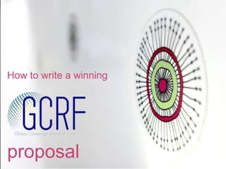 5 WAYS
to Fast Track your
Research Impact
How to write a winning
proposal
 