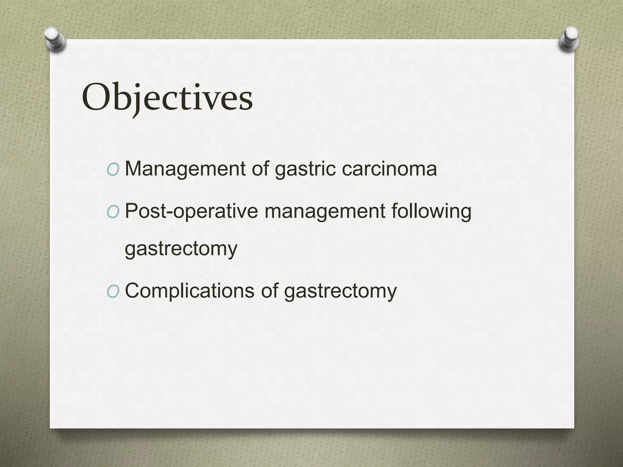 Gastric cancer Treatment | PPTX