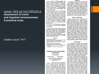 Lancet. 1974 Jul 13;2 (7872):81-4.
Assessment of coma
and impaired consciousness.
A practical scale.
Citation count: 7417
 