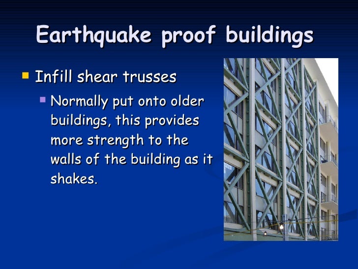 Earthquake Proof Building Design Earthquake Proof Building Design