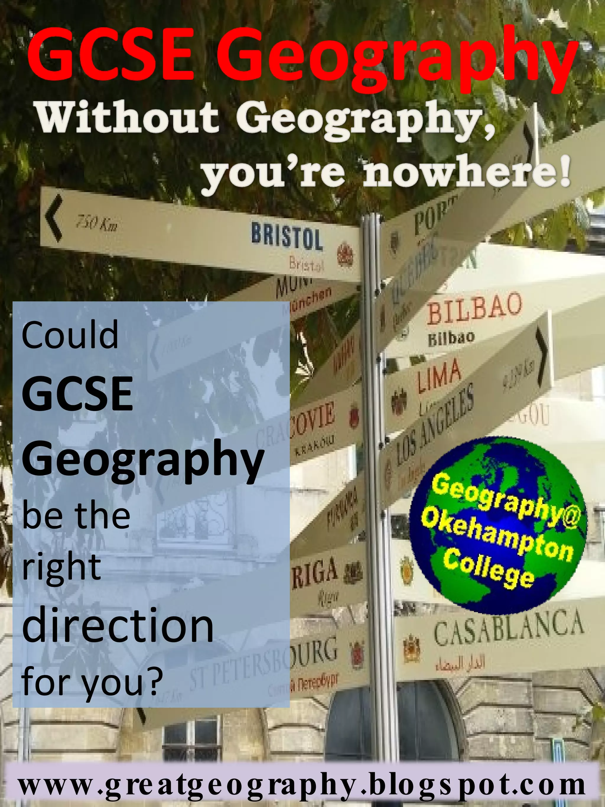 GCSE Geography Promotion | PPT