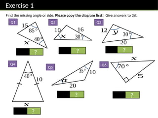 Non right angle triangles rules in trig. | PPTX