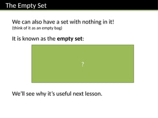 GCSE and IGCSE powerpoint on Sets and set theory | PPTX