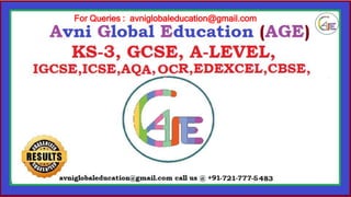 For Queries : avniglobaleducation@gmail.com
 