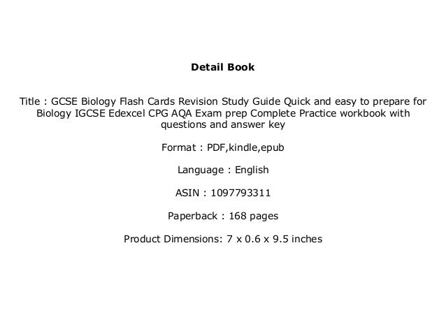 Paperback Gcse Biology Flash Cards Revision Study Guide Quick And Paperback Gcse Biology Flash Cards Revision Study Guide Quick And
