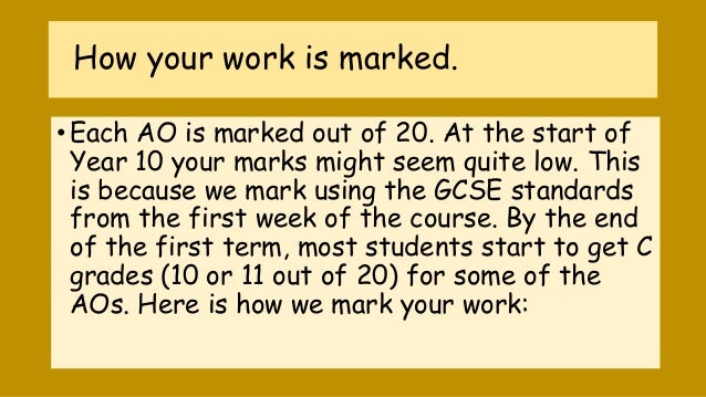 We do gcse coursework