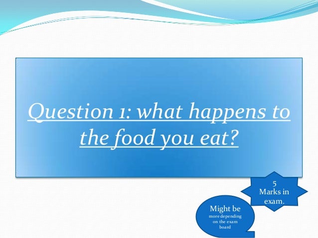 Gcse Digestion System Q A With Exam Guids