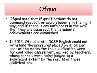 Ofqual Handbook.pdf Gcse english | PPTX