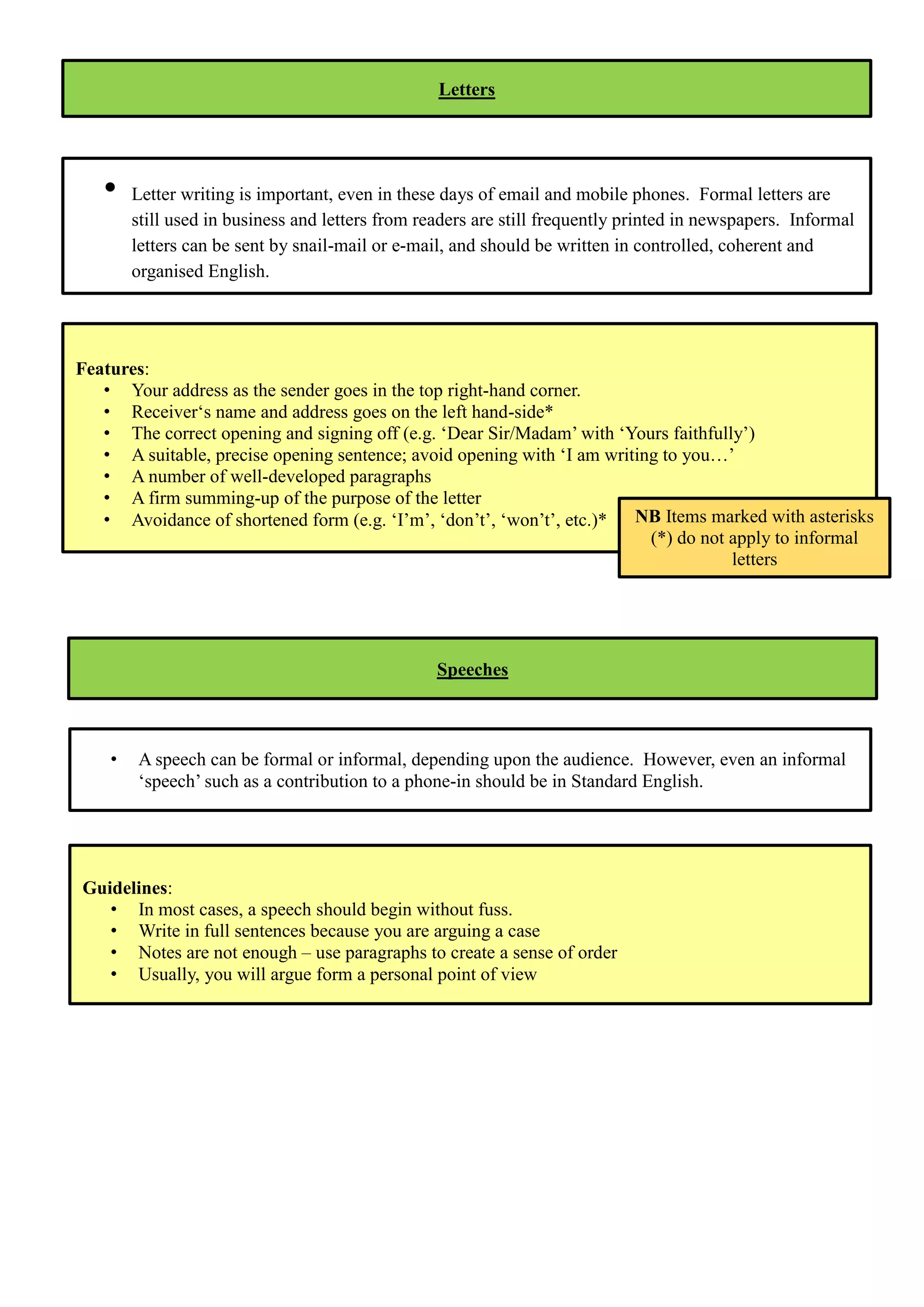 Leaflet Layout Gcse