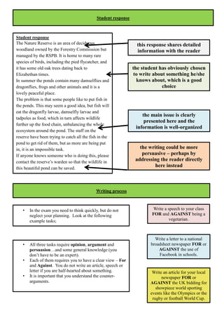 Revision Booklet For Gcse English Unit 2 Exam