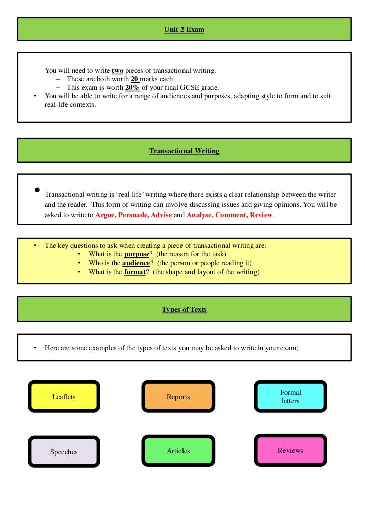 Sample leaflet essay