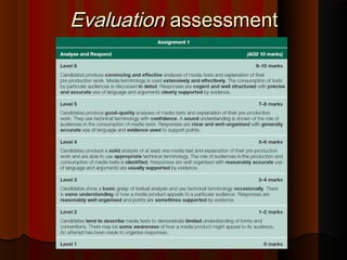 EvaluationEvaluation assessmentassessment
 