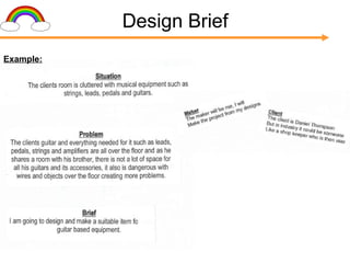 Design Brief Example: 