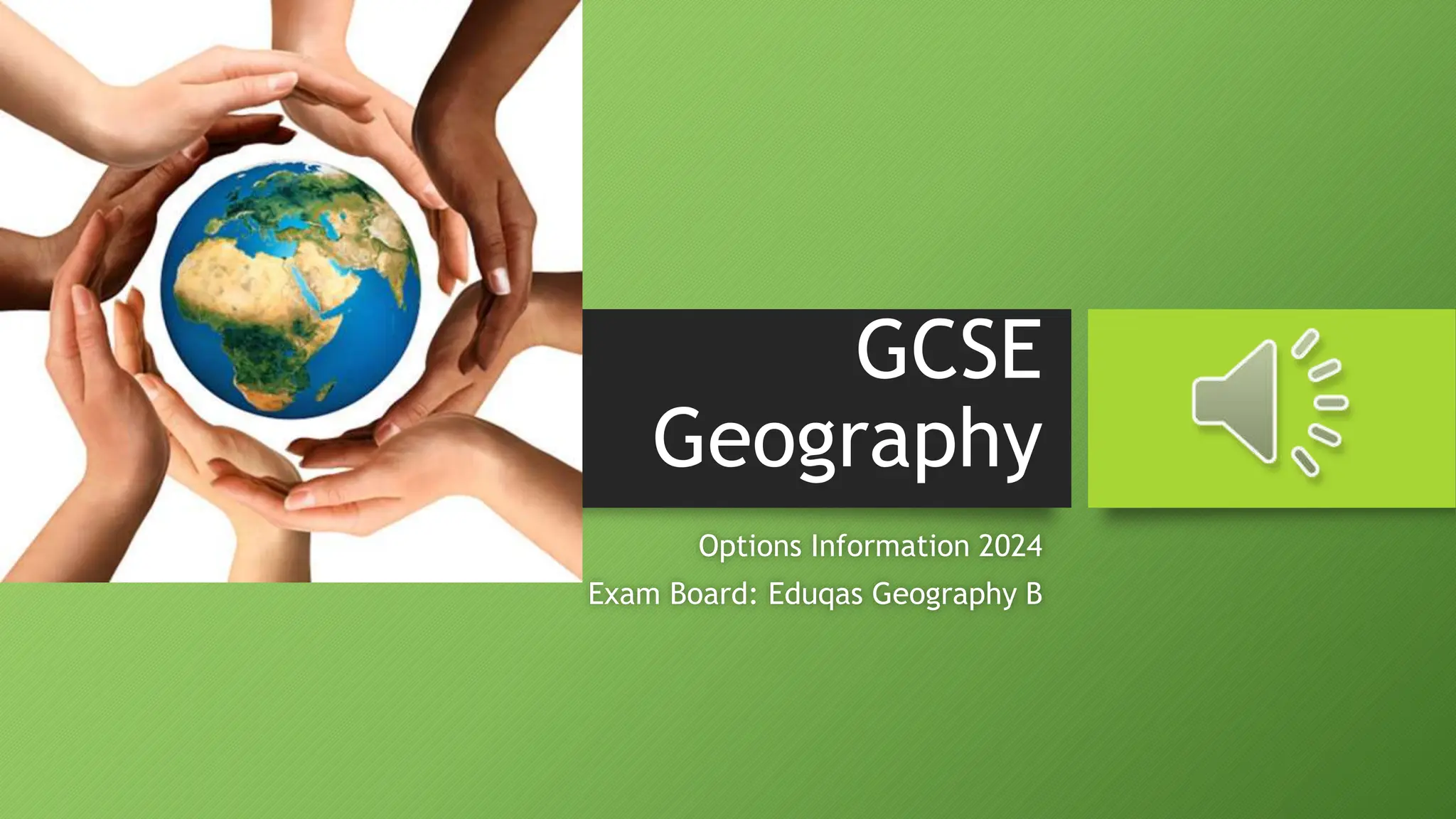 GCSE Geography - Year 9 Options Process 2024 | PPT
