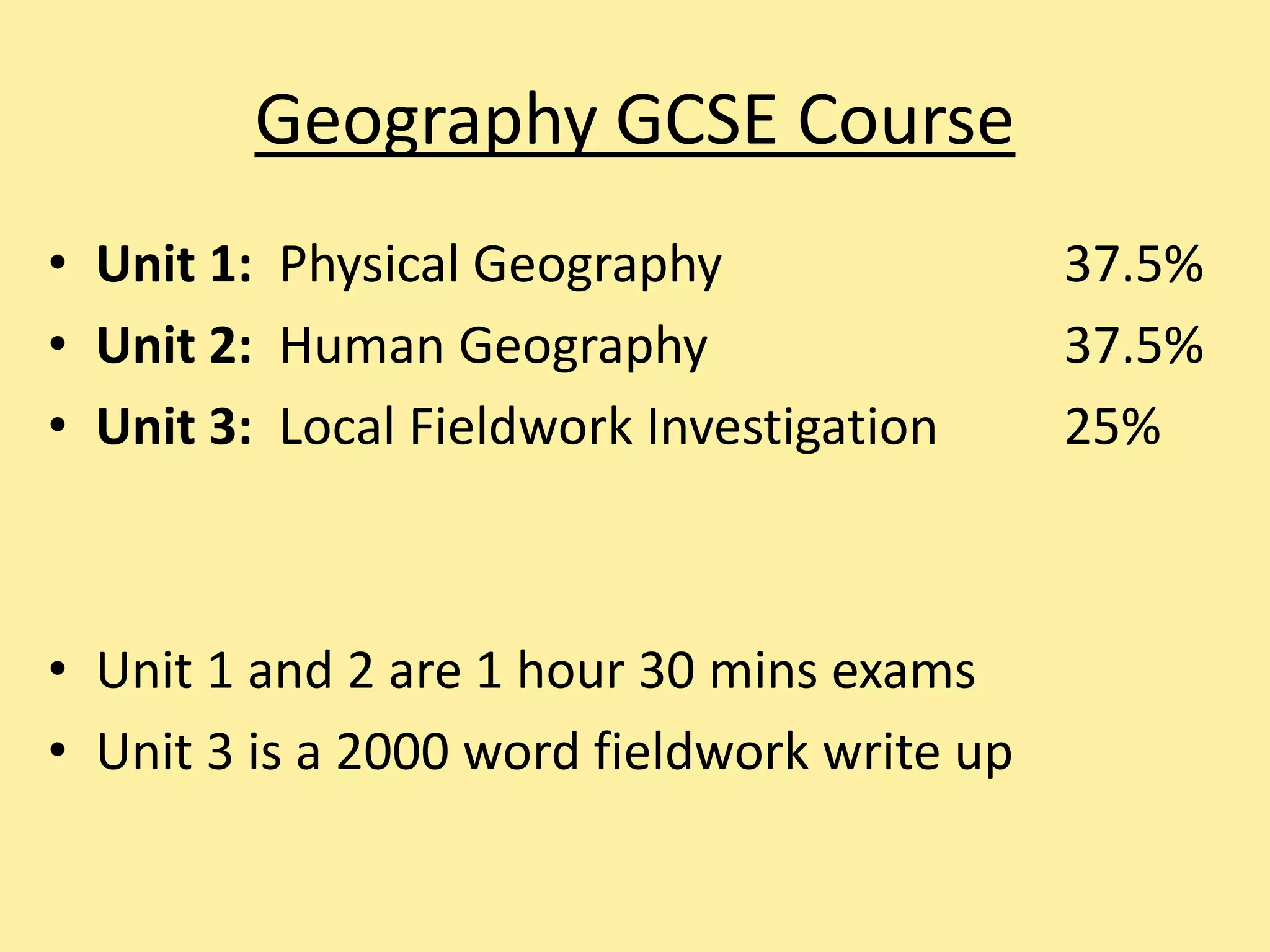 Gcse geography options ppt (3) | PPTX
