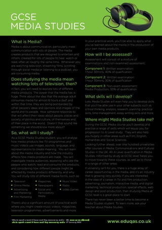 West Hatch High School - GCSE Media Specification | PDF
