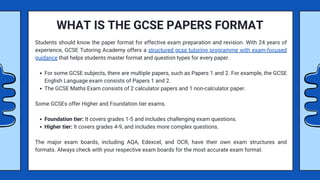 Want to understand GCSE paper formats and question types more clearly ...