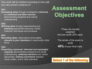 Ao2 Refinement Art BishopLuffa GCSE photography exam support 2014 | PPTX