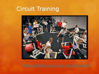 Circuit Training

What athletes could use circuit training?

 