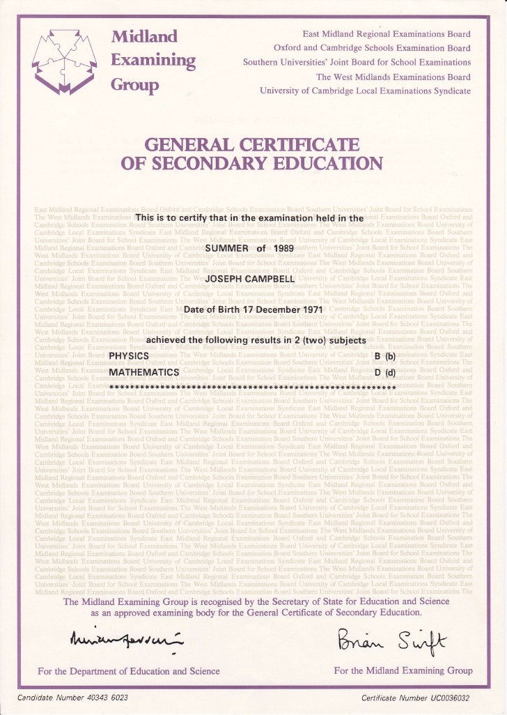 gcse certificate template gcse physics summer 1989 gcse certificate template gcse physics summer 1989