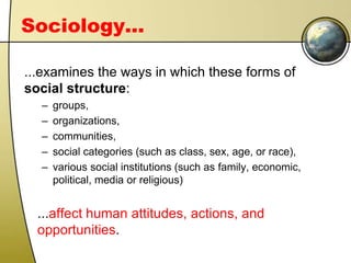 GCSE Sociology Introduction 