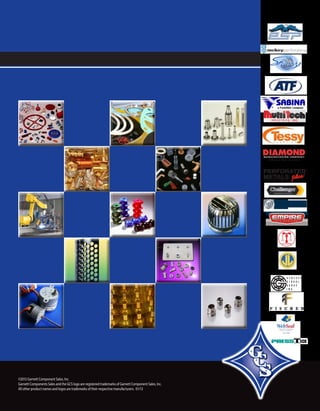 ©2013 Garnett Component Sales, Inc.
Garnett Components Sales and the GCS logo are registered trademarks of Garnett Component Sales, Inc.
All other product names and logos are trademarks of their respective manufacturers. 01/13
 