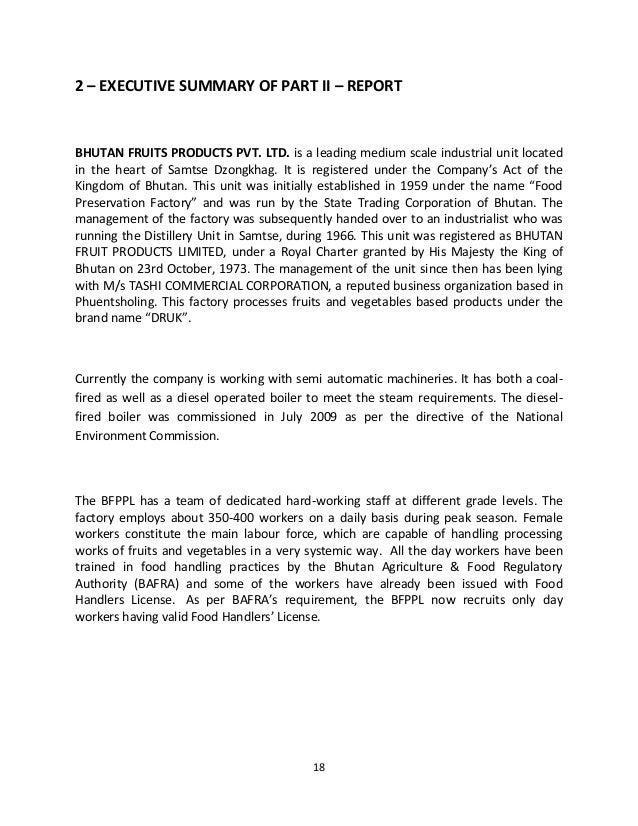 Global Country Study Report On Fruit Industry Of Bhutan Mba Semester