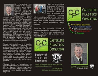 Casterline Plastics Consulting Brochure